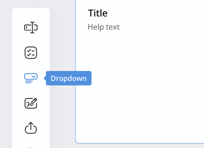 Add Dropdown field